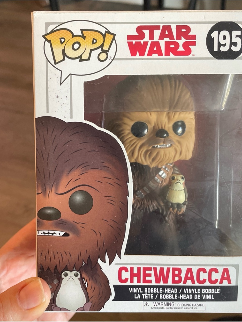 Funko Pop! Chewbacca Figure with Porg #195 NIB